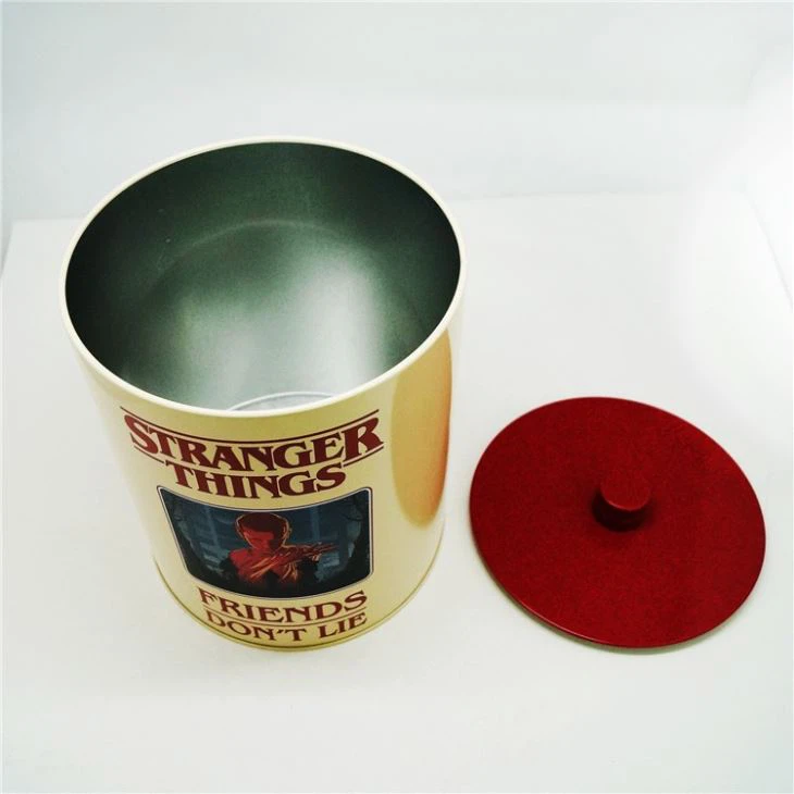 Round Tin Storage Box Large Tin Box Container